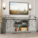 Farmhouse TV Stand, Entertainment Center for 65 Inch TV Media Console Table, Barn