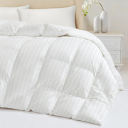 Down Feather Comforter King Size - All Season Hotel Duvet Insert, Medium Warmth Ultra-Soft 750 Fill Power