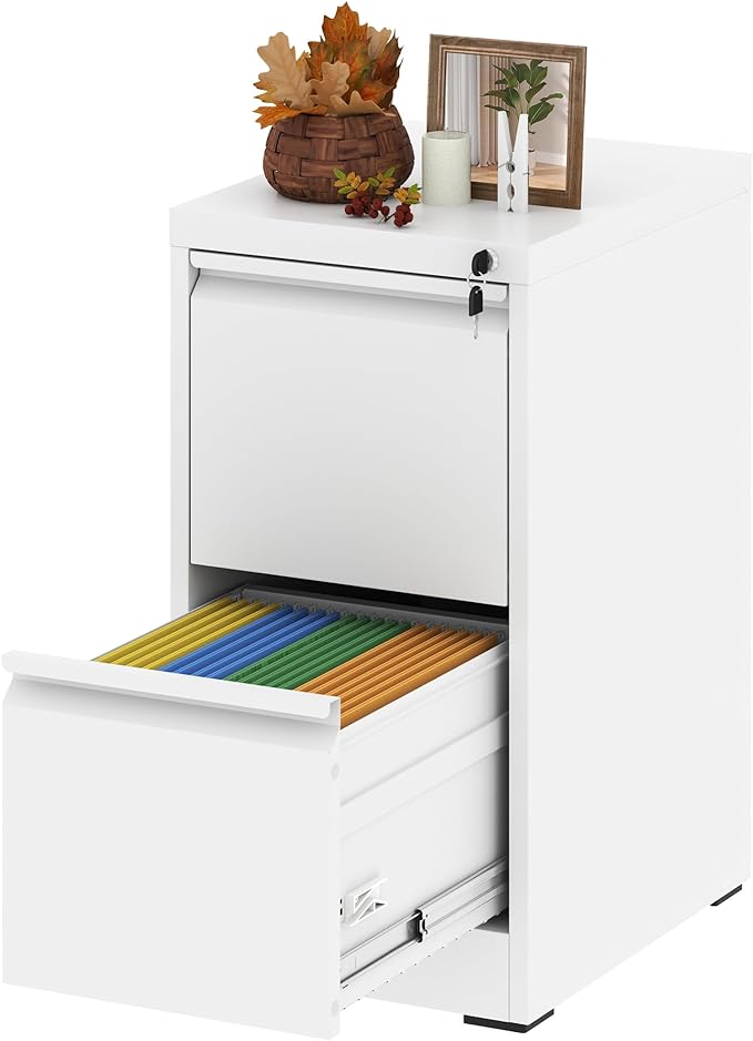 Vertical File Cabinet with Drawer, 4 Drawer File Cabinet with Lock, Filing Cabinets