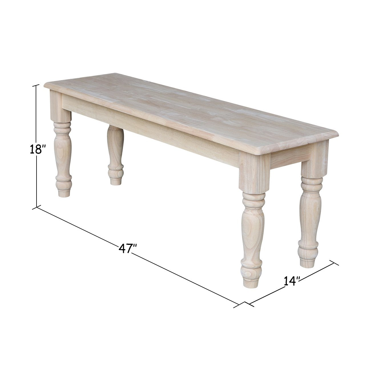 Farmhouse Bench, Unfinished