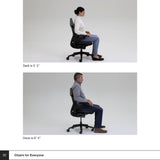 Office Chair - Ergonomic Work Chair with Wheels for Carpet - Comfortable Office Chair