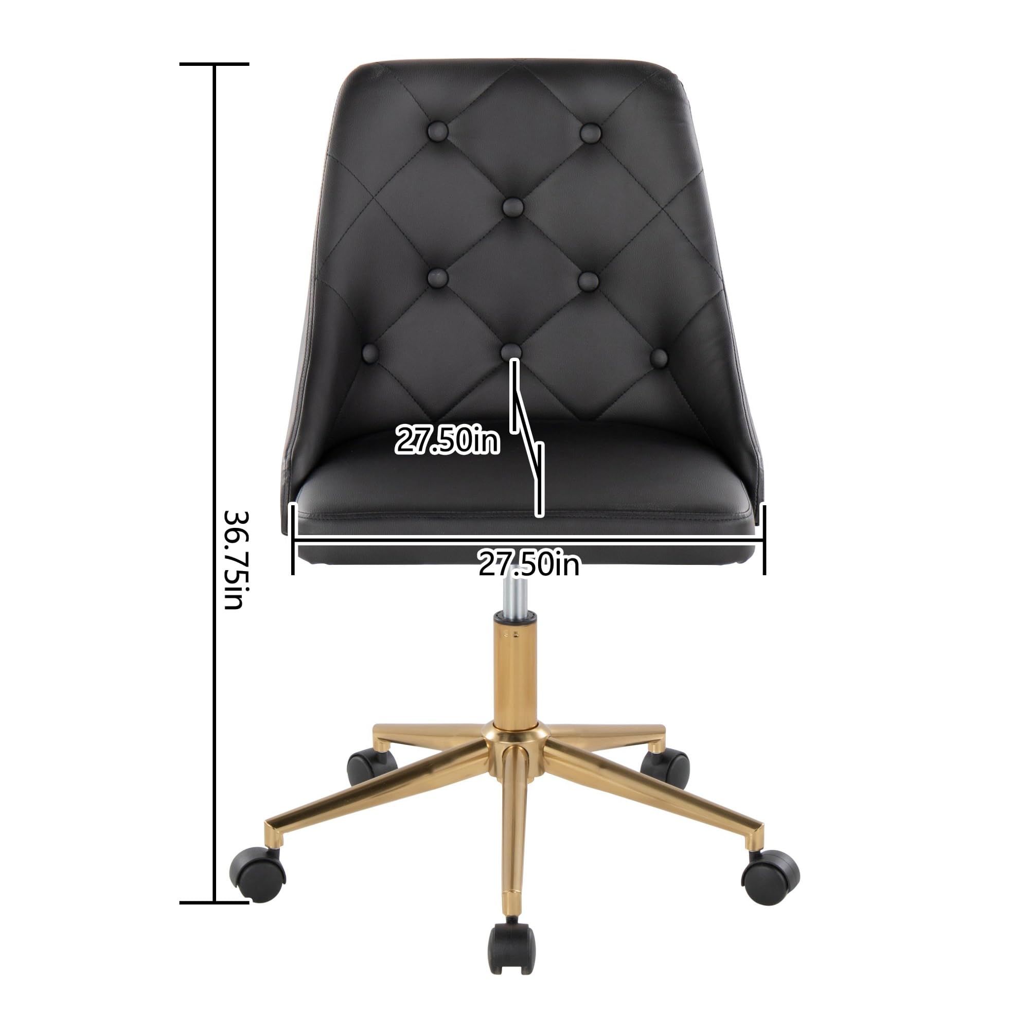 Ergonomic Gray Leather Home Office Chair with Back Support 360° Swivel Adjustable Height Wheels Ideal for Work Gaming Relaxation Modern Design for Comfort and Style
