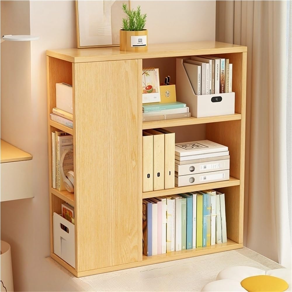 Fghqwert Bay Window Bookcase – Solid Wood Multi-Layer Storage Shelf for Home and Office(23.6 * 9.8 * 32.7in)