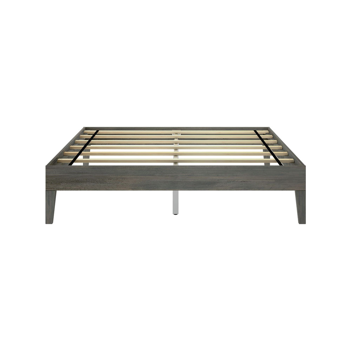 Solid Wood Platform Bed Frame, Strong Wood Slat Support, No Box Spring Needed