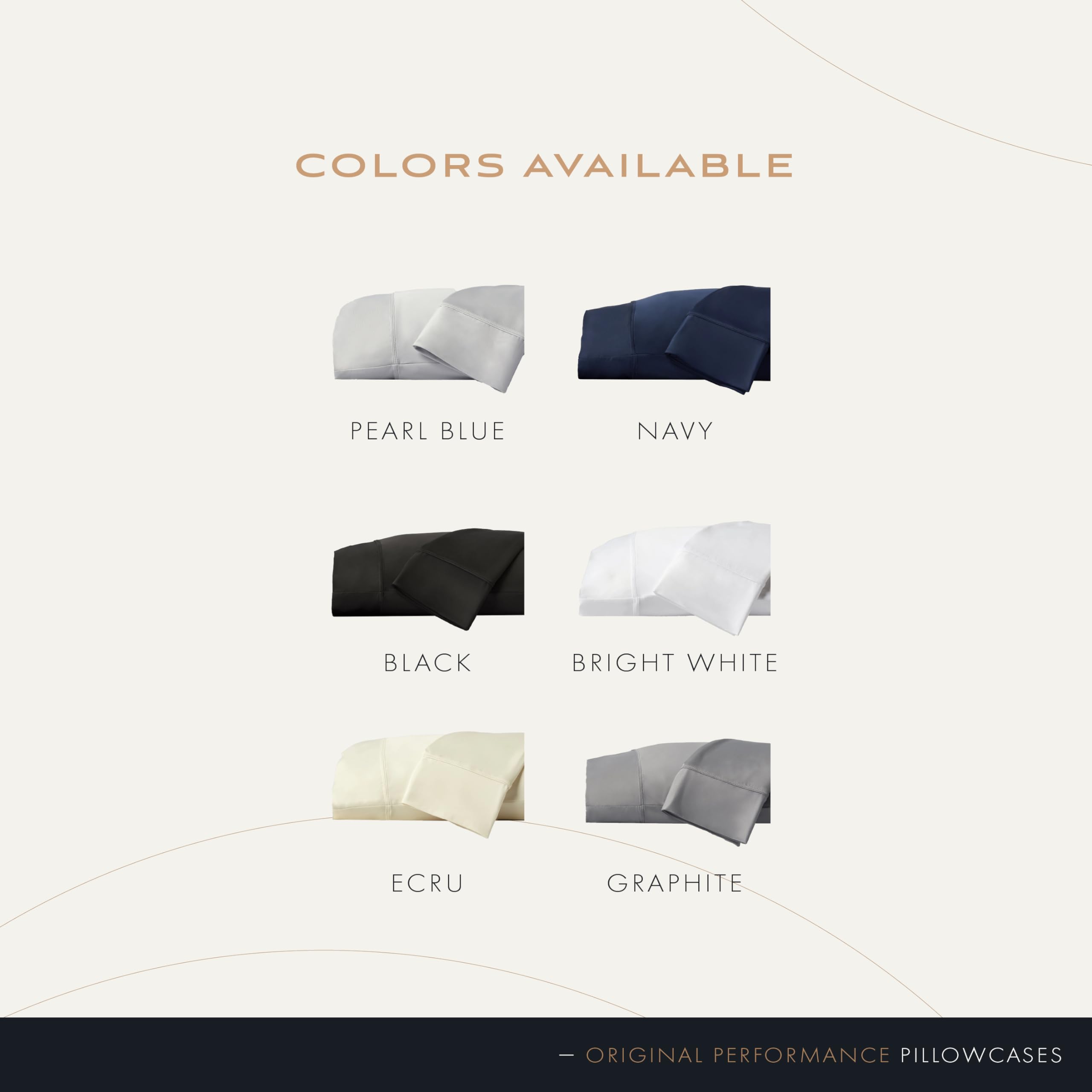 Original Performance Cooling Pillowcases, Ultra-Soft Standard Pillowcase Set