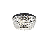 Lighting Indoor Modern Home Decorative Bright Cora 10 inch Flush Mount in Black