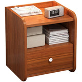 Dustproof Drawer-Equipped Nightstand with Storage Bin