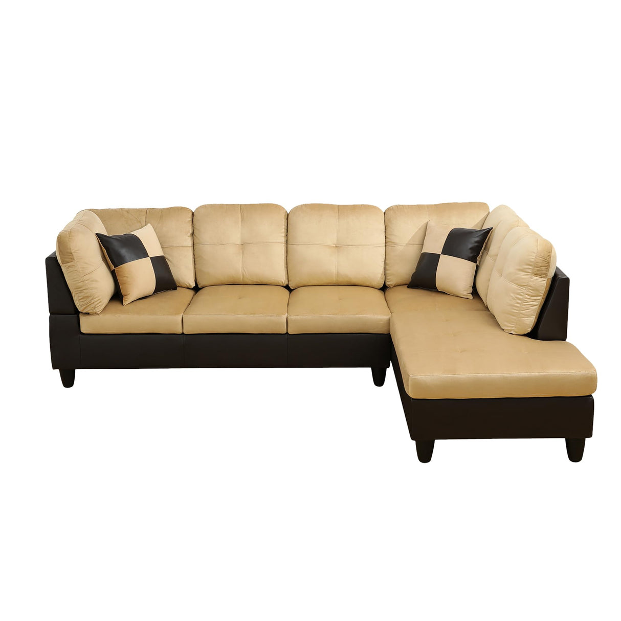 L Shaped Couch Modular Sectional Sofa Morden Futon Sofa