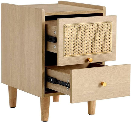 Modern Storage Cabinet Bedside Cabinet Nightstand Bedside Table 2 Drawers