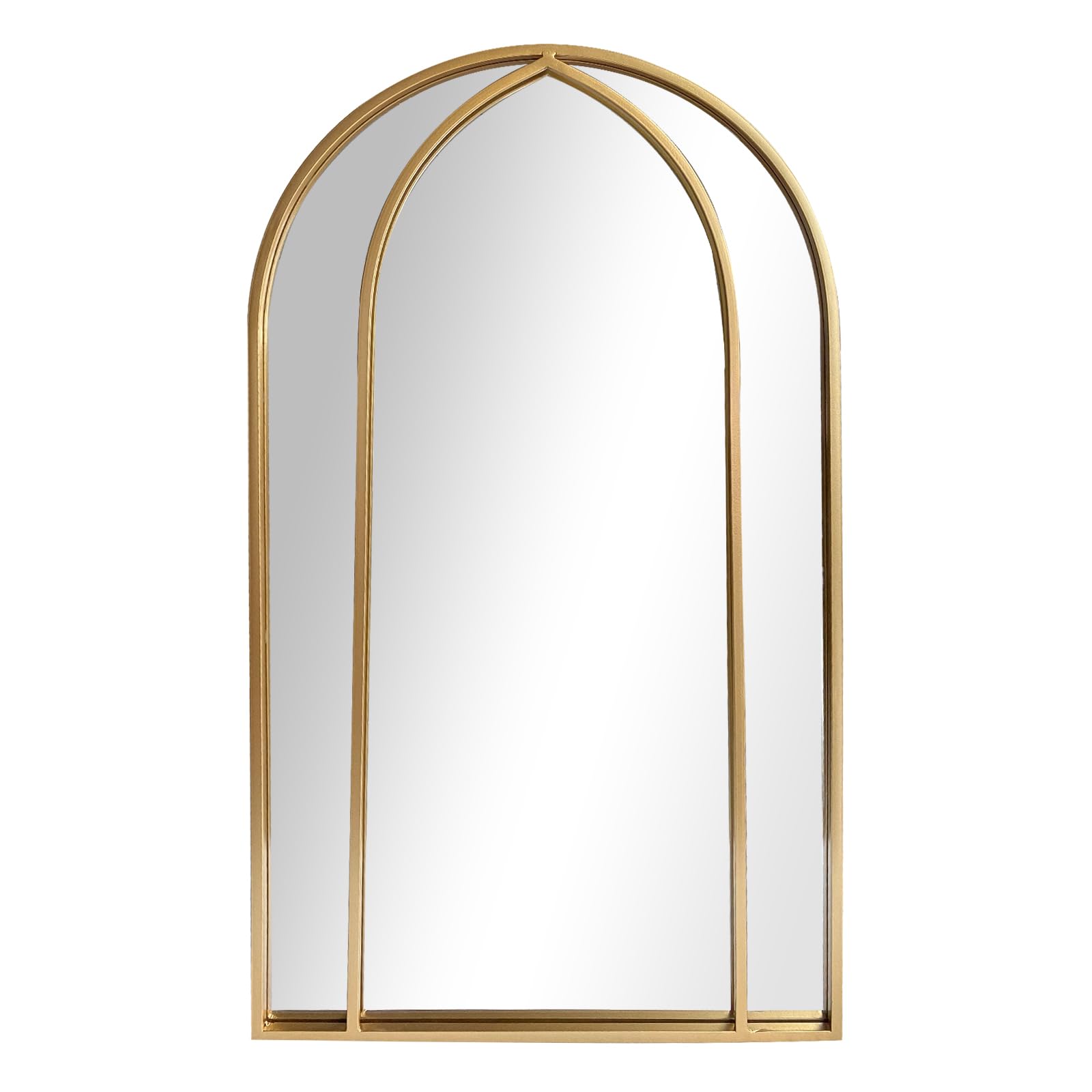 Vanity Wall Mirror Home Decorative Mirror, Gold Arched Mirror