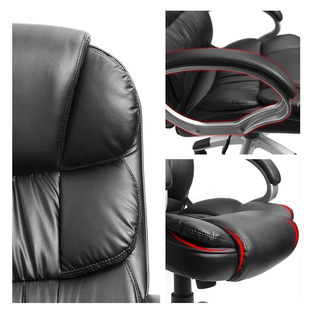 Leather High Back Office Chair Ergonomic Executive Office Chair