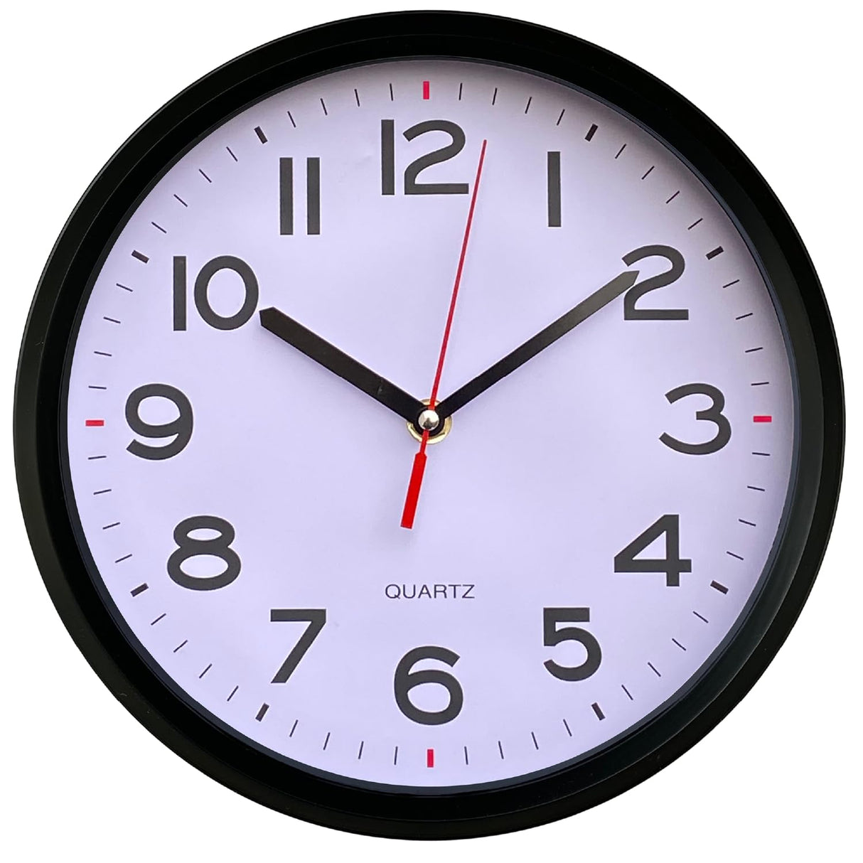 Modern Silent, Non Ticking Wall Clocks Battery Operated 12 Inch Easy to Read Clock