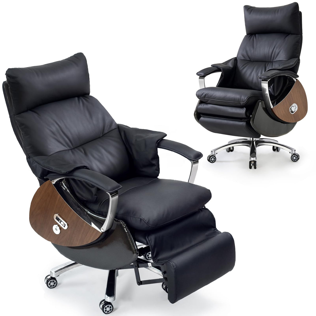 Ergonomic Office Chair with Footrest Electric Reclining Office Chair Big and Tall Executive