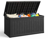 230 Gallon Outdoor Large Resin Storage Box, Waterproof Deck Box