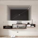 Floating TV Stand Wall Mounted with Power Outlet 59