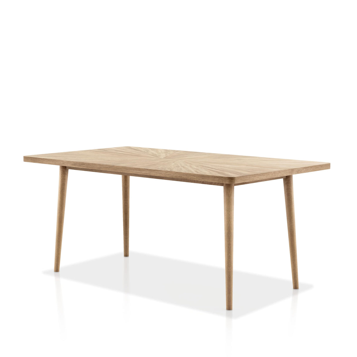 Eamon Modern Farmhouse Solid Wood 68-inch Brown Rectangle Dining Table