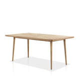 Eamon Modern Farmhouse Solid Wood 68-inch Brown Rectangle Dining Table
