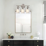 STAR 3-Light Bathroom Fixture, Brushed Nickel (Bulb Included) Vanity Light