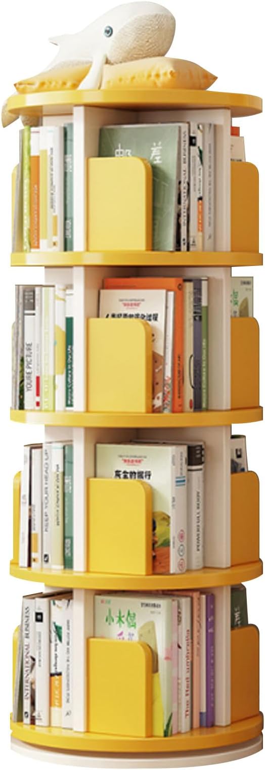 Rotating Bookshelf, Rotating Bookshelf Tower, 360 Rotating Bookshelf, Suitable for Small