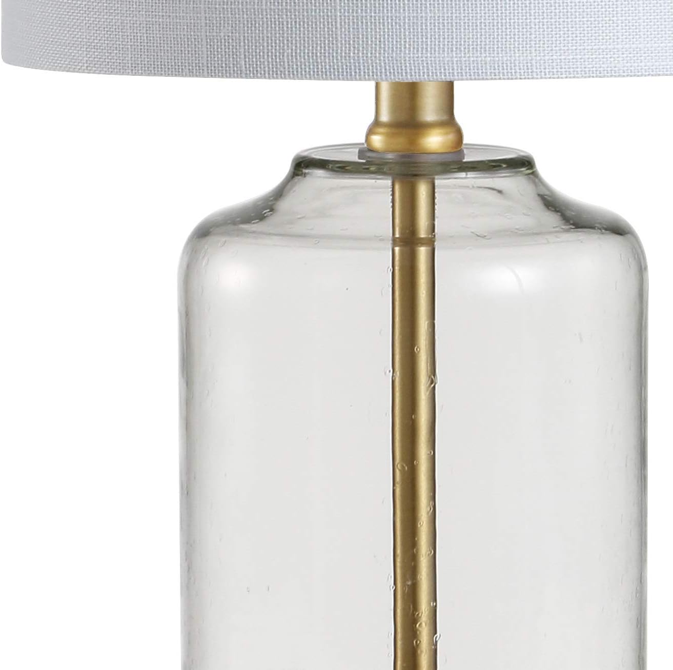 JYL1033A Duncan 20.5" Glass/Metal LED Table Lamp Glam Cottage Bedside Desk