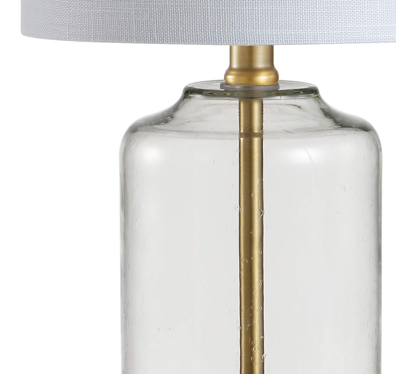 JYL1033A Duncan 20.5" Glass/Metal LED Table Lamp Glam Cottage Bedside Desk