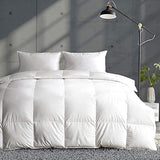 King Size Luxury 100% Organic Cotton All Season Feathers Down Comforter