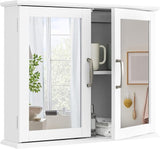 Medicine Cabinet with Mirror, Bathroom Wall Mounted Mirror Cabinet