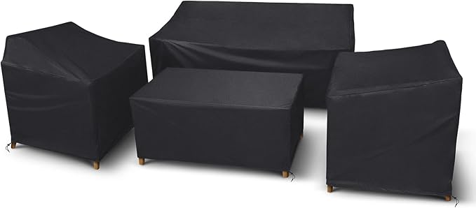 Outdoor Furniture Cover Waterproof, 4 Piece Patio Furniture Set Cover