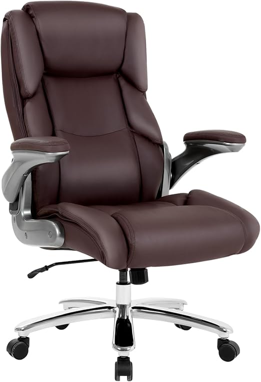 Big and Tall Office Chair 400lbs Adjustable Executive Leather Desk Chair