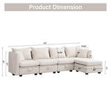 Modular Sectional Sofa, Convertible L Shaped Sofa Couch with Storage