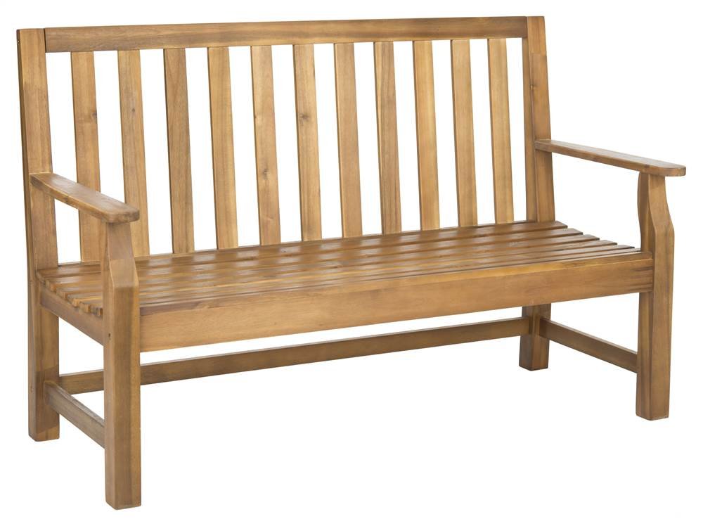 Safavieh Patio Collection Edwin Adirondack Acacia Wood Bench