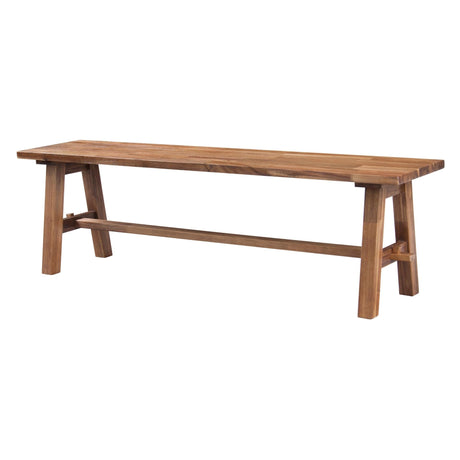 furniture and more Bedford 59" Base Bench, Brown