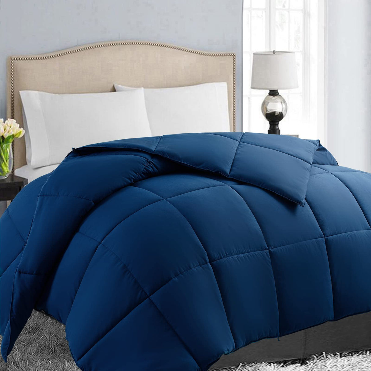All Season Oversized King Soft Quilted Down Alternative Comforter
