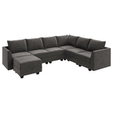 Sectional Sofa Velvet U Shaped Couch with Storage Oversized Modular Sectional Sofa