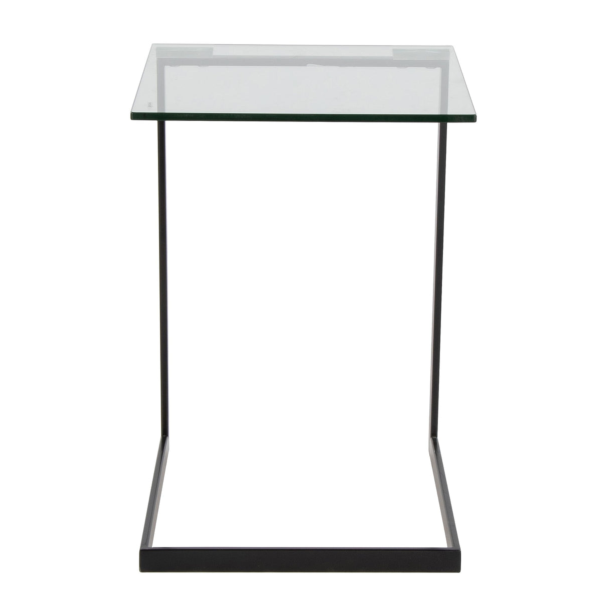 Zenn End Table, Accent Table, Glass End Table, Small Side Table for Small Spaces