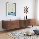 94.48" Mid Century Modern TV Stand with Storage Cabinets