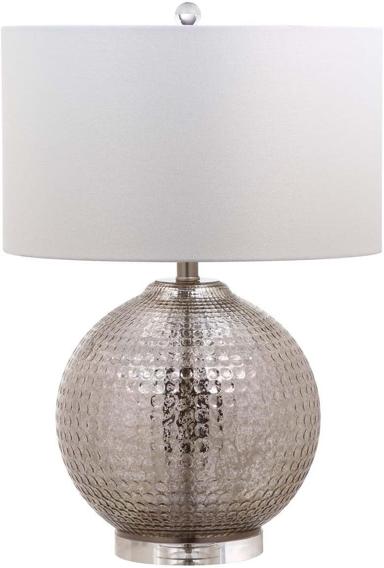 Lighting Collection Adalius Mercury Glass Round 25-inch Bedroom Living Room Home