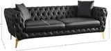 Aurora Collection Modern | Contemporary Vegan Leather Upholstered Sofa,