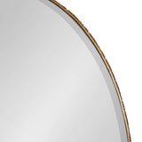 Elmora Glam Oval Ornate Bathroom Wall Mirror with Beveled Edge for Use Vertically