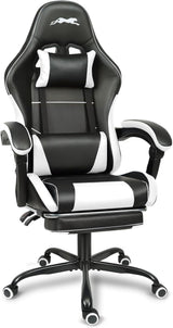 Gaming Chair with Footrest, Height Adjustable Game Chair with Lumbar Support, Video