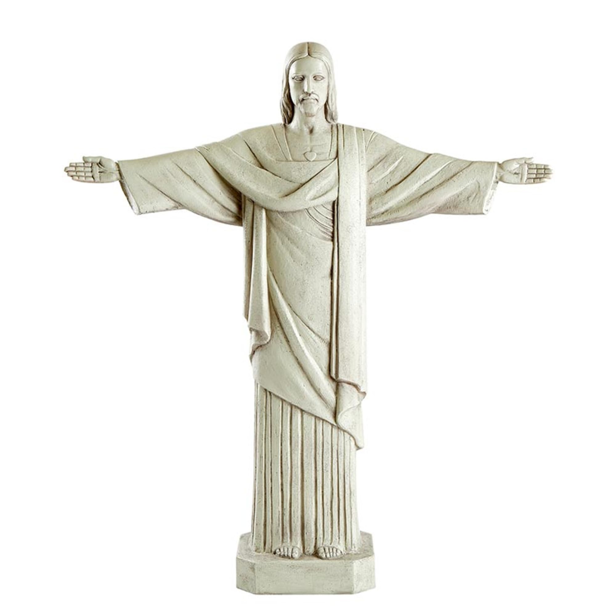 Christ The Redeemer Statue, Jesus Garden Sculpture, Religious Outdoor Figurine