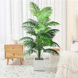 4ft 2pcs Large Artificial Plants Fake Palm Tree Tropical Palm Leaves Faux Palm