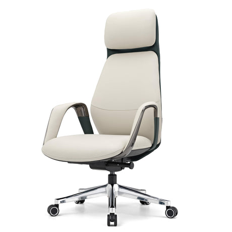 Genuine Leather Office Chair Ergonomic Executive Chair, Modern Office