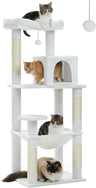 Cat Tree for Large Cats Adult with Metal Plush Big Hammock, 56.3" Cat TowerZ