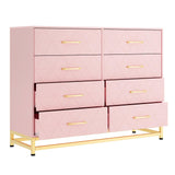 Dresser for Bedroom with 8 Drawer, Tv Stand Dressers Chest of Drawers