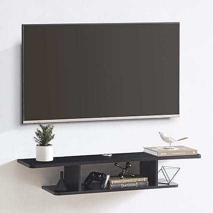 Floating TV Stand, Wall Mounted Entertainment Center and Cabinet Shelf, TV Console