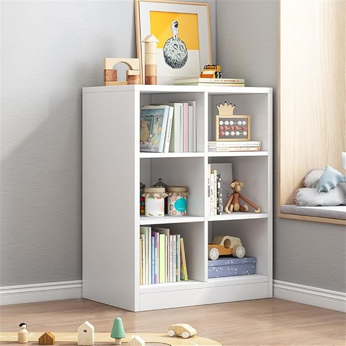 Closed Back Bookshelf Child Room Bookcase Children's Bookshelf Floor-to-ceiling Short Bookcase