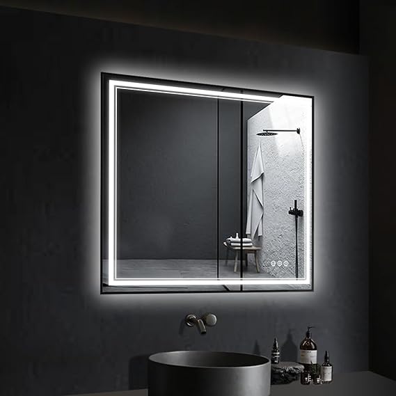 20" x 28" LED Bathroom Mirror with Lights, Frameless, Motion Sensor, Anti-Fog, Shatter