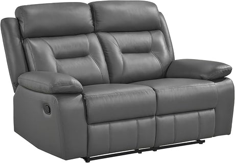 Recliner Chair Leather Recliner with Pillow Top Armrests, Home Theater Seating