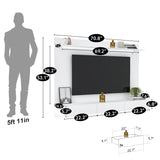 Modern Freestanding Wall Mounted Entertainment Center Floating TV Wall Panel